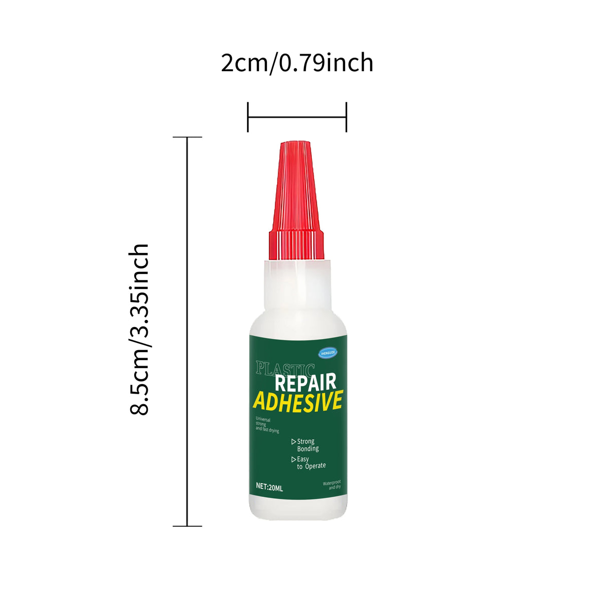 Heavy-Duty Car Bumper Plastic Adhesive - Structural Repair Adhesive for Cracks, Chips, and Impact Damage - No Welding Require