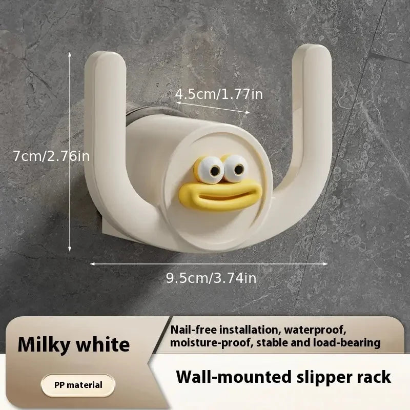 1Pc Cartoon Slippers Hook Bathroom Slipper Rack Shower Storage Organizer Shoe Holder Drainage Stand for Bathrooms and Bedroom