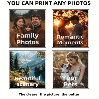 3/4/5pcs Custom Canvas Printing Personalized Photo Suitable for Family Life Pets Scenery Couple Weddings Home Decor Poster Gi