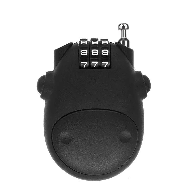 Bicycle Steel Cable Code Lock Suitcase Car Sled Telescopic Wire Rope Lock Bicycle Helmet High-precision Code Wheel Password L