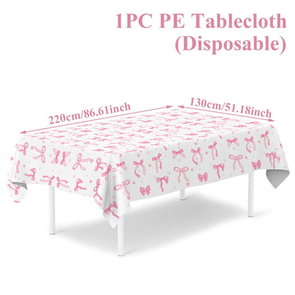 Purple Laser Disposale Tablecloth Happy Birthday Party Decoration Wedding Party Aluminum Film Table Cover Baby Shower Supplie