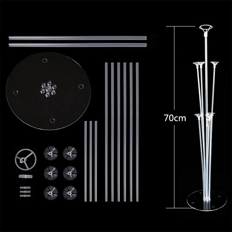 1 set of 70cm 7 head table floating party decoration essential tabletop central decoration balloon rack