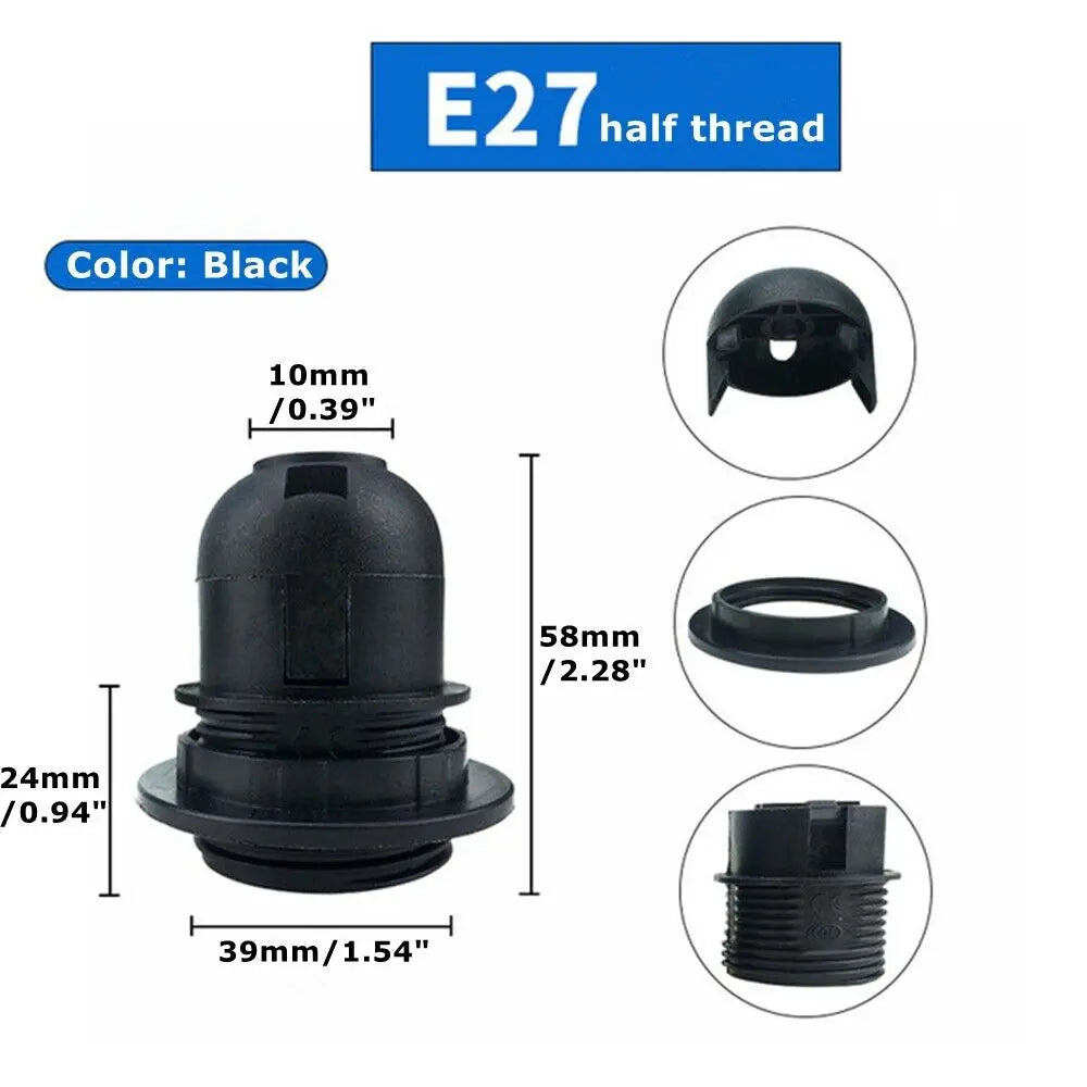 Vintage Lampshade Holder Versatile Brass Industrial Bulb Holder Handcrafted E27 Bulb Holder for Cafe ambiance