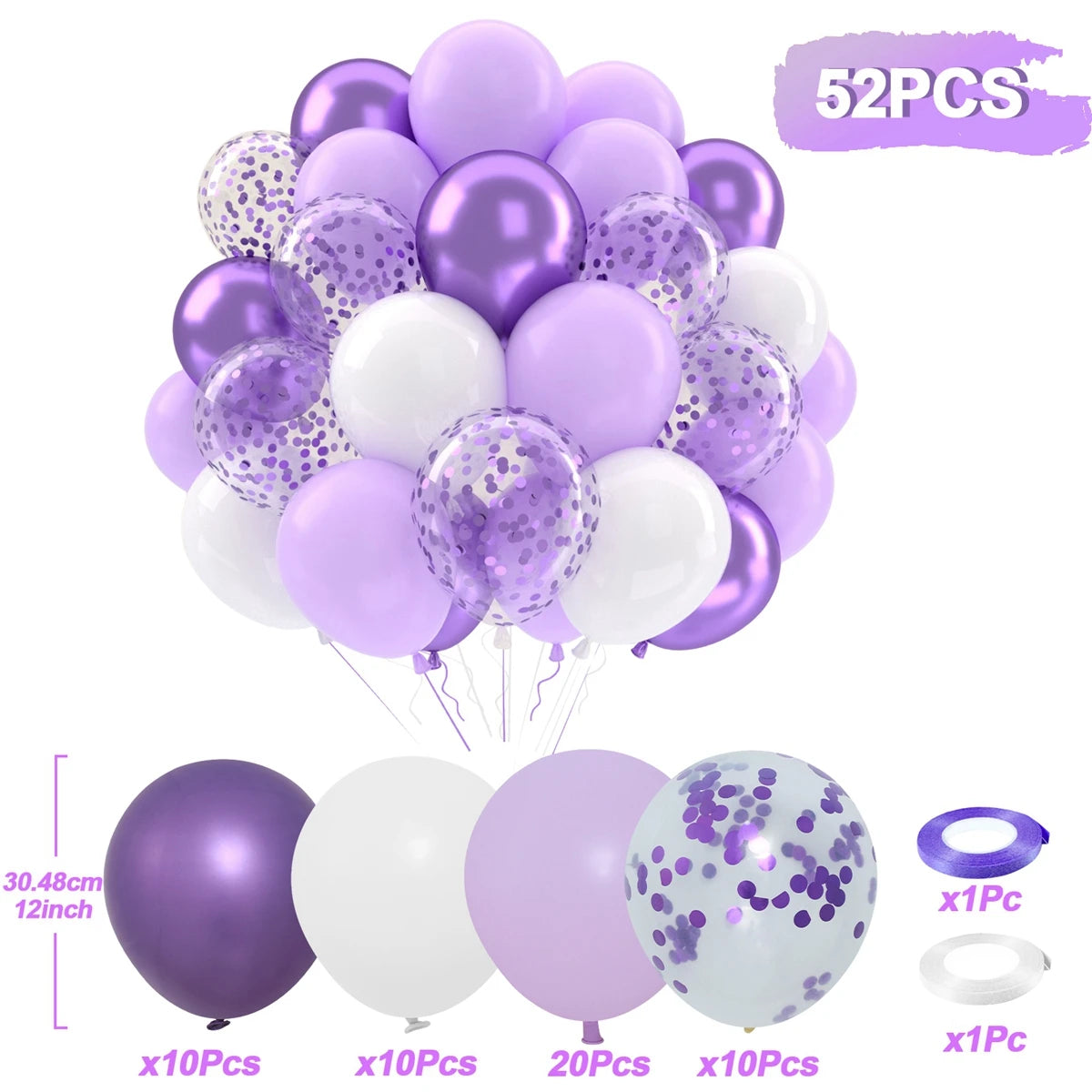 31/36/37/51/101Pcs Metallic Balloons Pearl Latex Balloon Gold Confetti Balloons for Birthday Weddings Baby Shower Party Decor