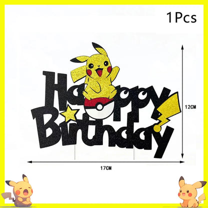 Cake Decoration, Pokemon Cake Topper, Pikachu Party Decor, Kids Birthday Supplies, Cake Decorating Gifts, Anime Figure Decora