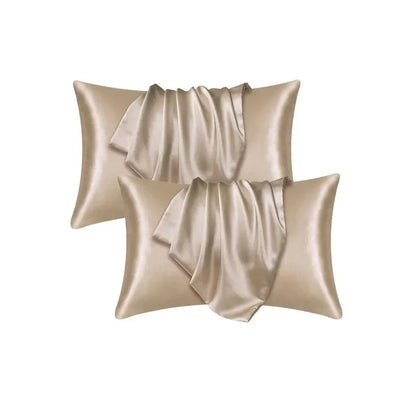 100% Silk Pillowcase Pillow Cover Silky Satin Hair Beauty Pillowcase Comfortable Pillow Case Home Decor Pillow Covers. - 2Pcs