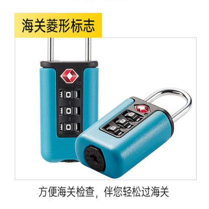 Approved Luggage Lock 3 Digit Combination Password Lock Travel Suitcase Security Padlock Black