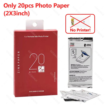 HPRT MT53 Portable Mni Mobile Pocket Printer BT Wireless Photo Printer with Zink Technology 2x3 Inch Color Photo Printer Make