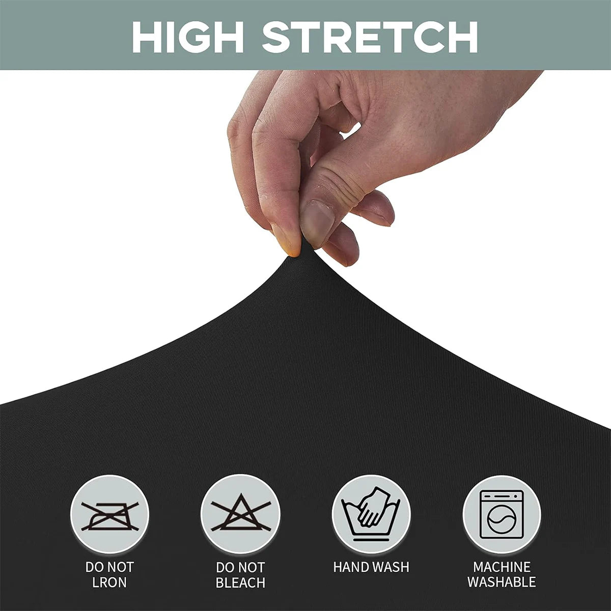 Spandex Tablecloth Tight Fitted Washable and Wrinkle Resistant Stretch Rectangular Patio Table Cover for Event Wedding Partie