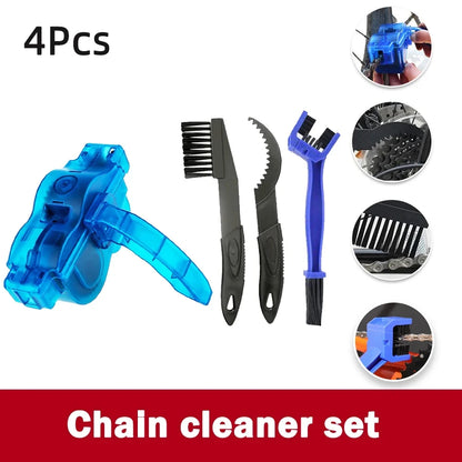 Chain Cleaner Cleaning Bicycle 3D Chain Brush Wash Tool Set MTB Bike Protection Oil Bike Chain for Mountain Cycling Accessori