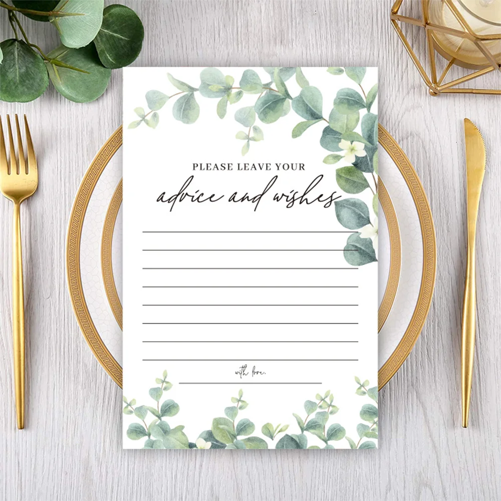 Personalized Table Card Couple's Name Wedding Invitations Thank You Welcome Menu Place Cards Editable Modern Minimalist Decor