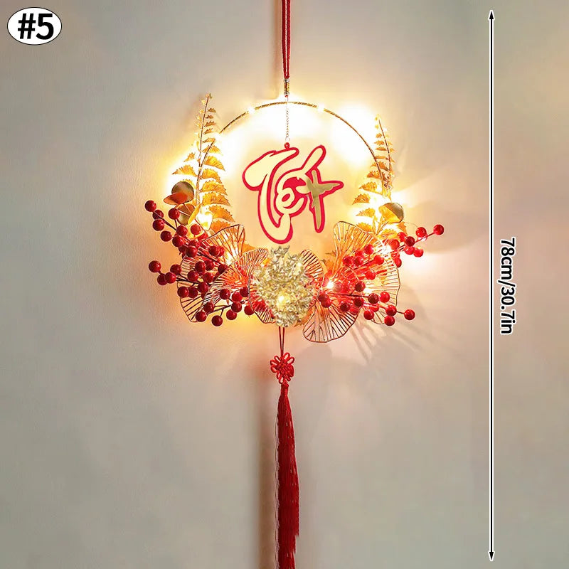 Vietnamese Spring Festival Decorations Paper Flowers Hanging Ornament 2026 New Year Home Decoraitons Room Wall Decor - S20