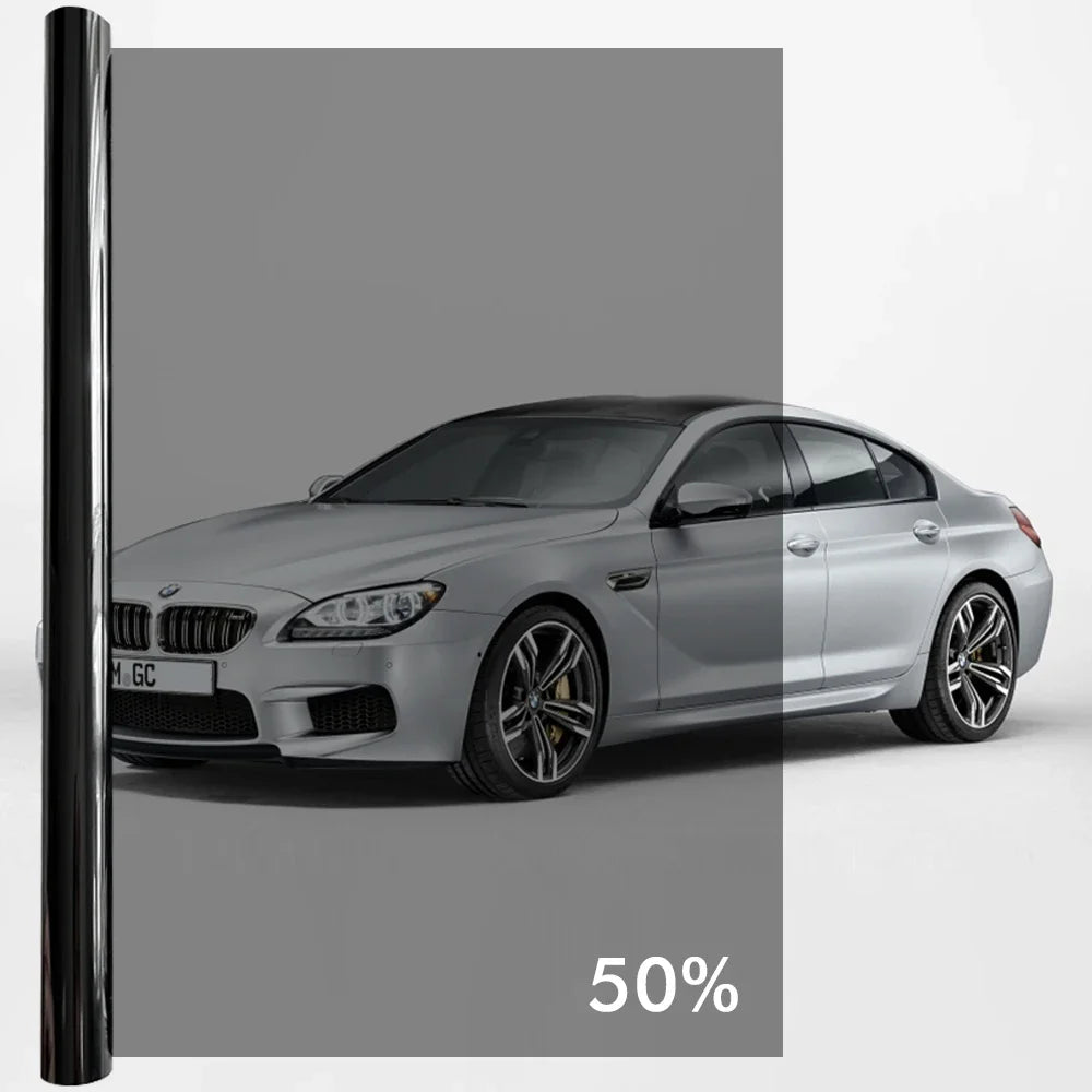50cmx3/6m Car Window Privacy Tint Film Auto Vinyl Anti Look Glass Sticker Foils Ceramic Summer Solar UV Protector Mirror Film