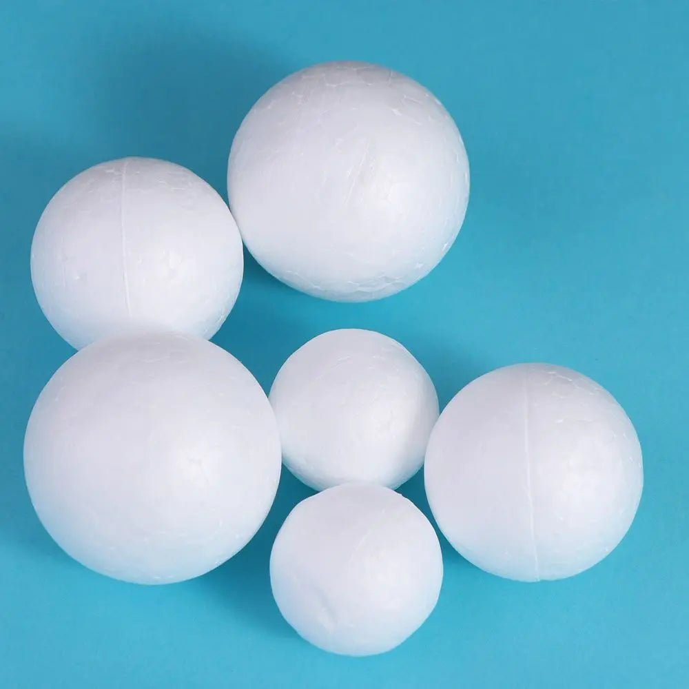 Home Decoration Mini Foam Balls Polystyrene White Christmas Balls Round Christmas Ornaments Christmas