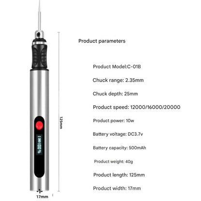 Engraving Pen Cordless Engraver Etching Pen For DIY Enthusiasts Artists Jewelry Makers Hobbyists Metal Engraving Accessories 