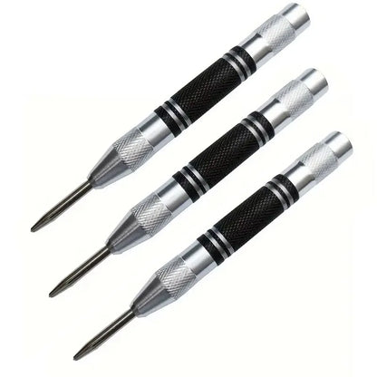 Auto Center Puncher Hole Marker Wood Metal Steel Spring Load Kerner Drill Locator Heavy Duty Punch Carpentry Automatic Hand T
