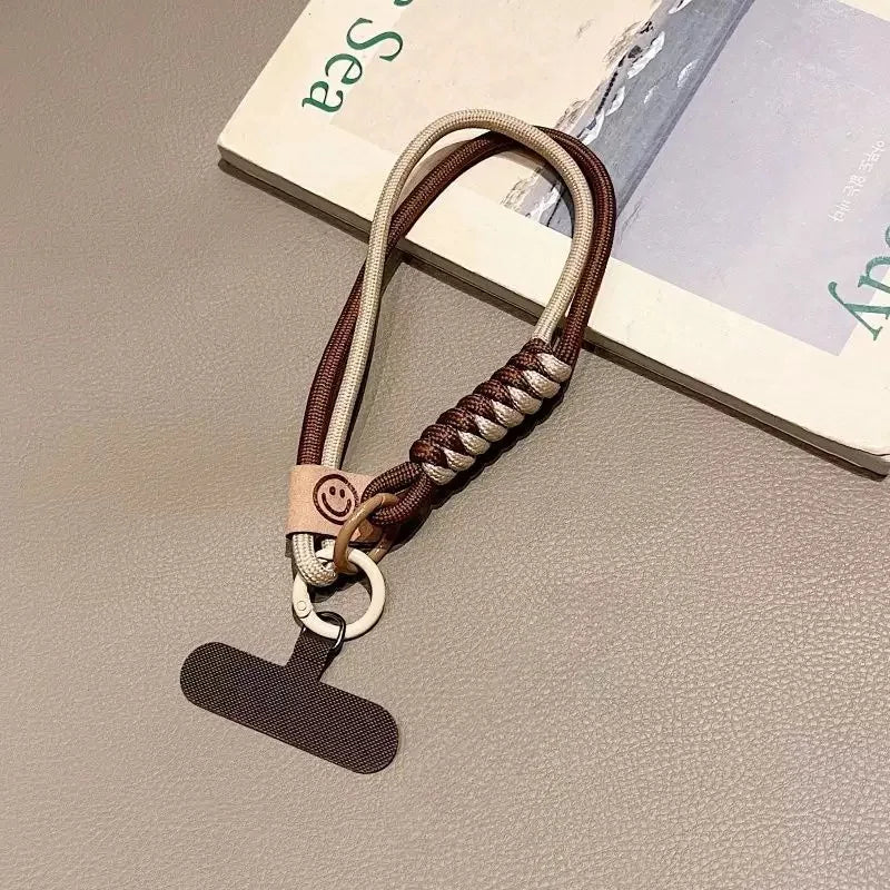 Mobile Phone Lanyard Luxury Braided Wrist Mobile Phone Lanyard Hand-held Pendant Anti-fall Multifunctional Wristband - 2