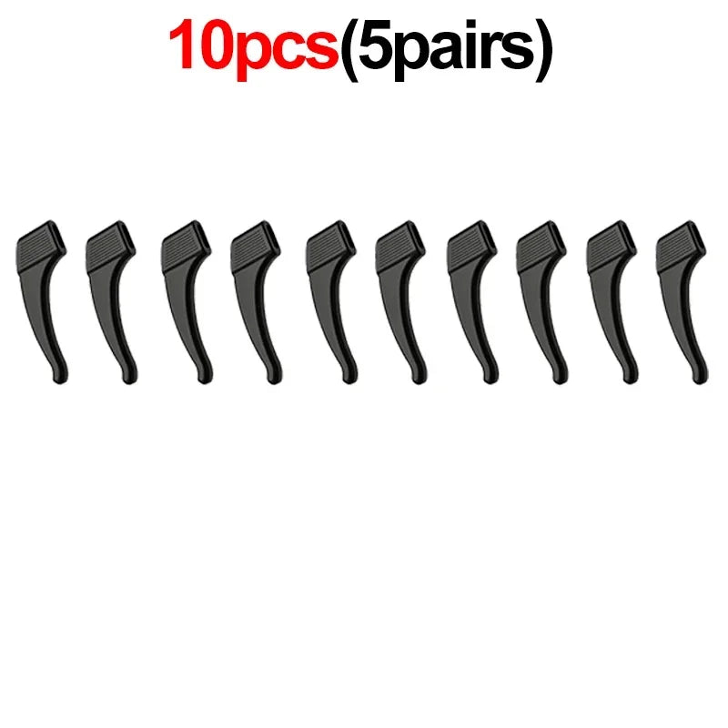 2/40pcs Silicone Ear Hook Anti-slip Glasses Leg Ear Sleeve Bracket Fastener Sunglasses Accessories Grip Anti-fall Eyewear Hol