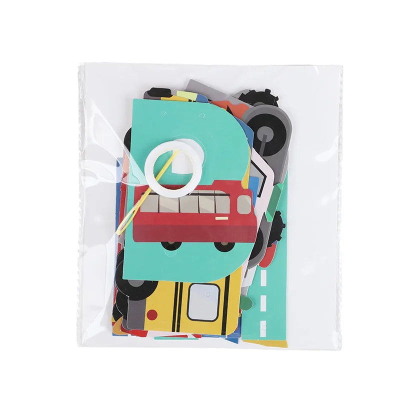 Cartoon Car Happy Birthday Banner Kids Boys Construction Vehicle Garland Birthday Party Decoration Favors Baby Shower Supplie