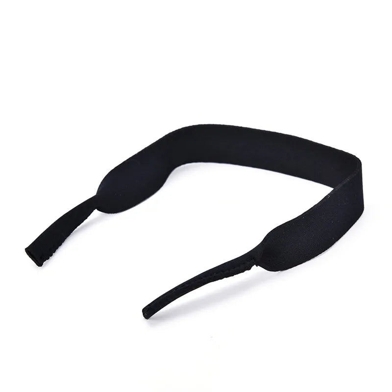 Spectacle Glasses Sunglasses Neoprene Stretchy Sports Band Strap Cord Holder New - Black