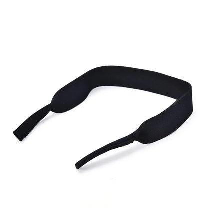 Spectacle Glasses Sunglasses Neoprene Stretchy Sports Band Strap Cord Holder New - Black