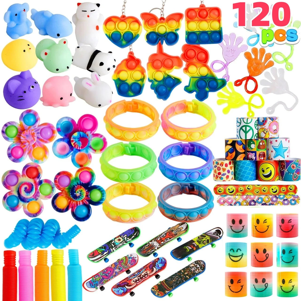 30/60/120 Pcs Popular Fidget Toys Pack Party Favors for Kids Goodie Bags Fillers for Kids Birthday Party, Prizes in Bulk