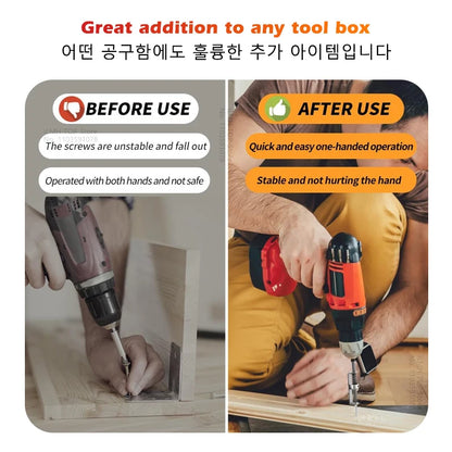 iLMH Spring-loaded Screw Holder Bit, Anti-Drop Screw Fixing Bit Power Tool Accessories, Drill Bit Holder for PH2 T20 T25 Scre