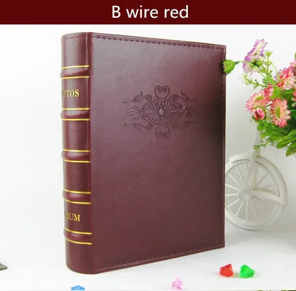 Big 6 Inches 4.5*6" 4D Photo Album Imitation Leather PU Cover Picture Album Welding Gift Tour Autograph Book Christmas Day Gi