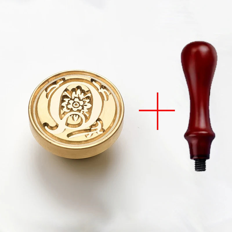 2PCS clear sealing stamp head wax seal craft supplies wax seal stamp and handle stamp scrapbooking supplies craft HCZ0106 - H