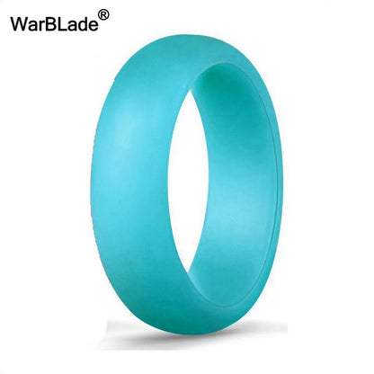 WarBLade 5.7mm Food Grade FDA Silicone Rings For Women Wedding Rubber Bands Hypoallergenic Flexible Silicone Finger Ring