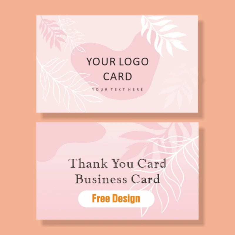 Custom Cards Thank You Cards Custom Business Card Personalized Logo Packaging For Small Business Wedding invitation Postcards