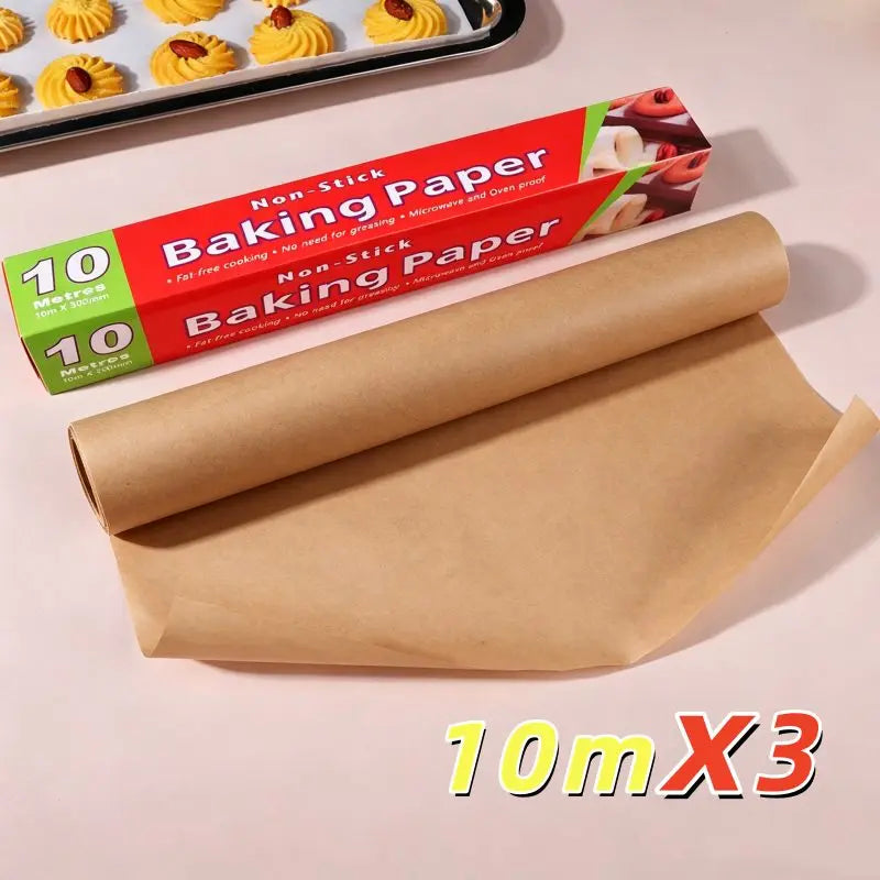 Parchment Paper Baking Sheets, Non-Stick Precut Baking Parchment, for Baking Grilling Air Fryer Steaming Bread Cup Cake Cooki