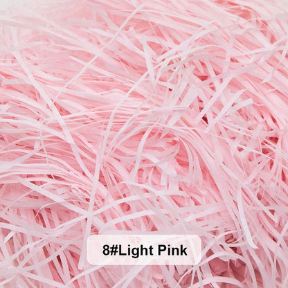 100-20g Multicolored Raffia Paper Shreds & Strands Shredded Crinkle Confetti For DIY Gift Box Wrapping & Basket Filling