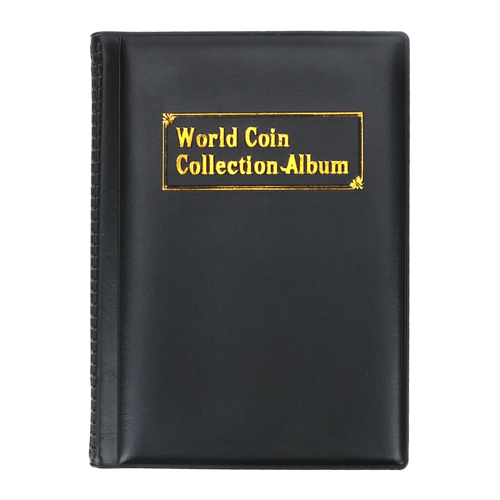 Multi-kinetic Coin Collection Gifts PVC Coins Collection Book For Collector Coin Collectors Coin Album - black