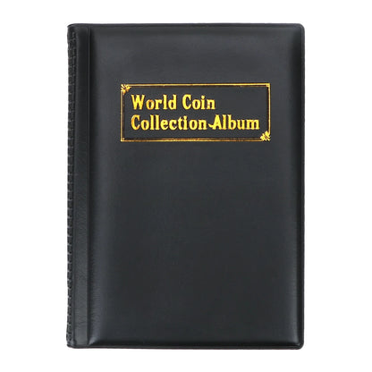 Multi-kinetic Coin Collection Gifts PVC Coins Collection Book For Collector Coin Collectors Coin Album - black