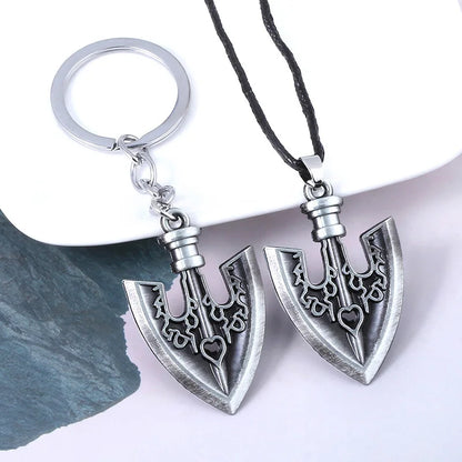 Anime JOJOS BIZARRE ADVENTURE Keychain Kujo Jotaro Arrow Metal Pendant Chain Choker keychain Charm Gifts Cosplay Jewelry