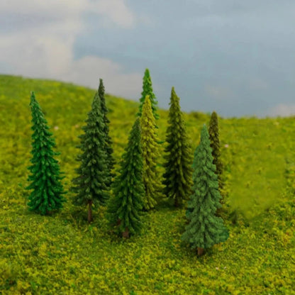 40pcs Model Trees Plastic Model Train Artificial Miniature Tree Scenery Railroad Decoration Building Landscape Accessories To