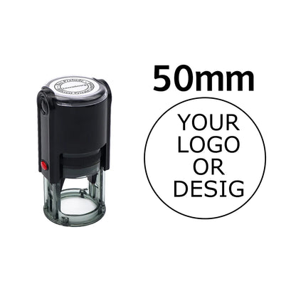 Custom Self-Inking Stamp 25/30/40/50mm Round Logo Design P Personalized Press-type Inking Stamp for Wedding Invitation Envelo