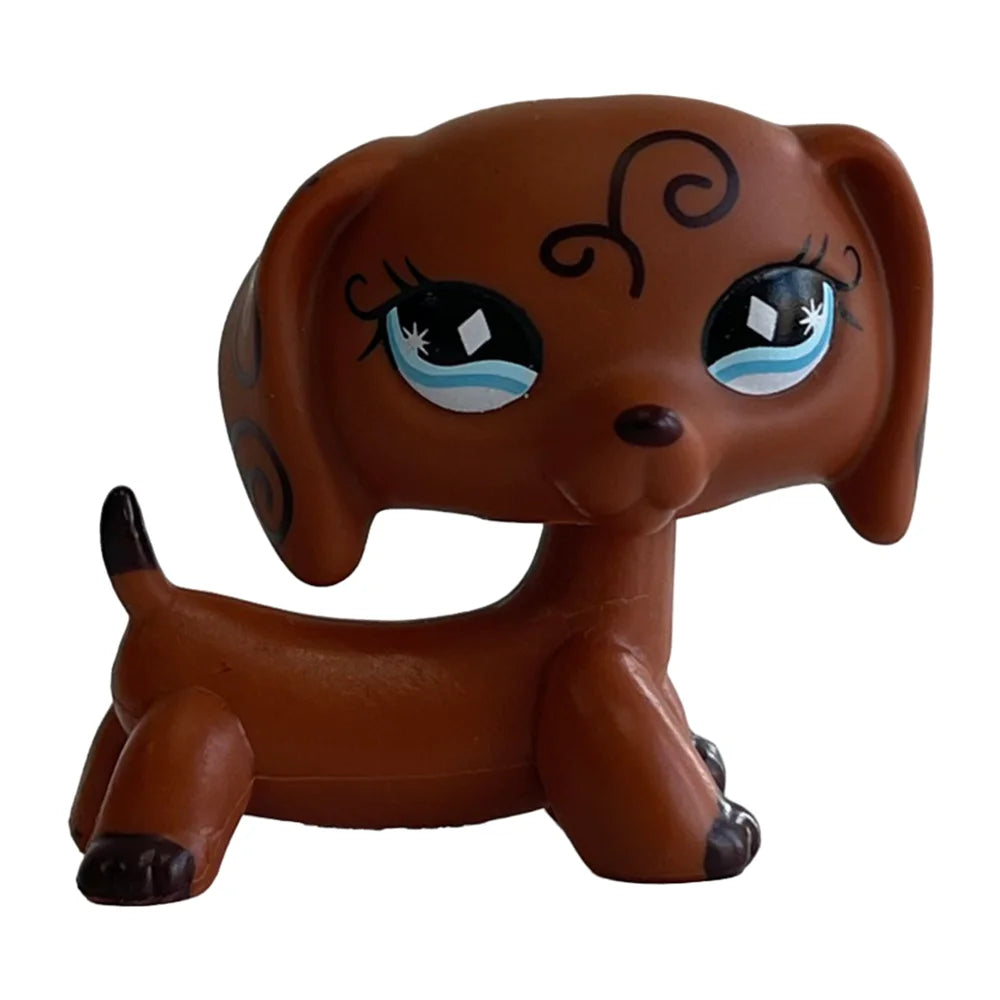 Rare Pet Shop LPS Toy Stands Short Hair Cat Original Kitten Husky Puppy Dog Fox Cute Animal Old Bobble Head Toy