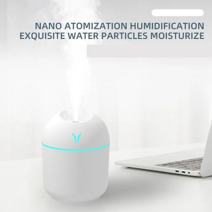 250ML USB Mini Air Humidifier Aroma Essential Oil Diffuser For Home Car Ultrasonic Mute Mist Maker Diffuser with LED Color La