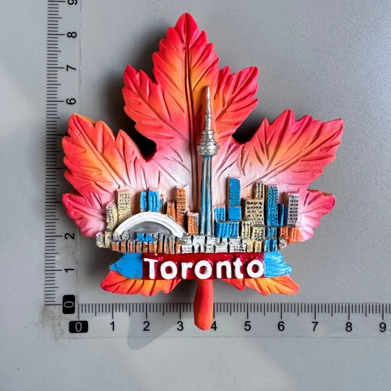 Canada Tourist Souvenir Fridge Magnets Ottawa Victoria Limeau Bridge Vancouver Quebec Toronto Bear Moose Maple Leaf Stickers 