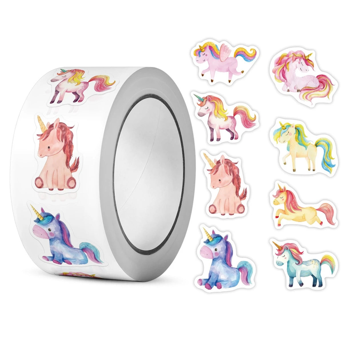 500 Pcs/roll Bee Stickers Teacher Reward Stickers Cute Animal Stickers School Supplies Incentives Roll Sticker - Style 5
