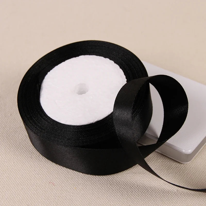 6/10/15/20/25/40/50mm Satin Ribbons DIY Artificial Crafts Wedding Party Supplies Handicraft Sewing Accessories Material 22met