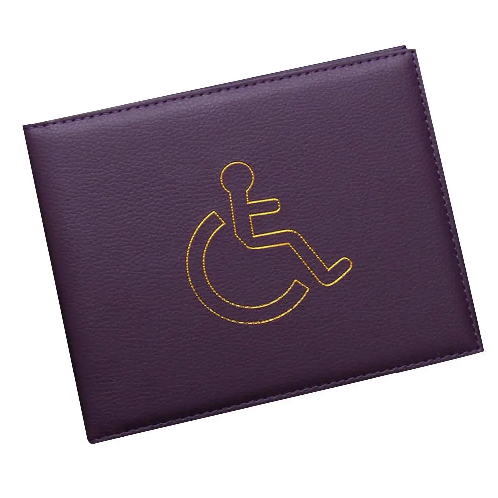 Handicapped Wallet Identity Badge Certificate Protection Cover Disabled Blue Badge Holder Document Safe Parking Permit Displa