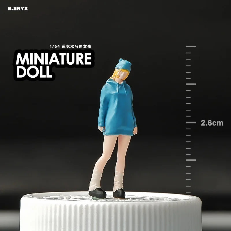 Resin Diorama 1:64 Scale Miniature Figures Garage Scenes Minifigures Model Kit DIY Craft Toys Anime Figure Collectib - DD