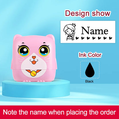 ‌Personalized Custom Name Stamp for Kids - Waterproof Durable School Stamp, Non-Fade Ink,Unique Educational Gift for Students