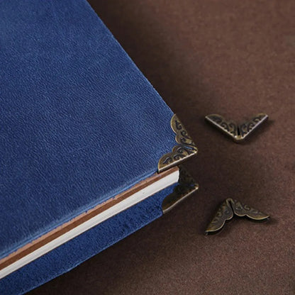 50Pcs Metal Book Corner Protector Vintage Scrapbook Photo Album Notebook Menus Folder Protecting Golden Silver Bronze 50Pcs M