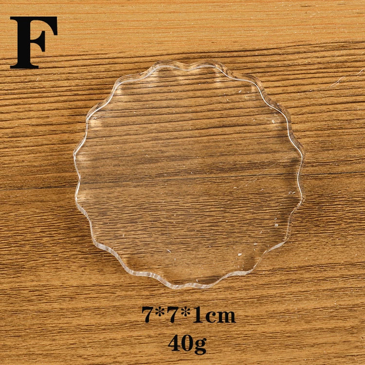 Clear Acrylic Stamp Block Use Clear Cling Mounted Rubber Stamp DIY Scrapbooking Clear Photo Album Decorative Handmade Tools -