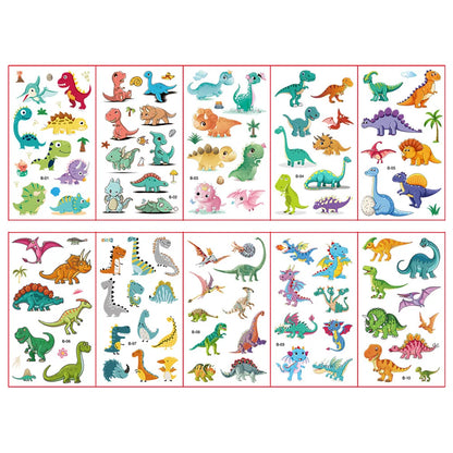 10 Sheets/Pack Kids Cartoon Unicorn Tattoo Sticker for Children's Arm Hands Body Cute Temporary Fake Tatoo - style 7