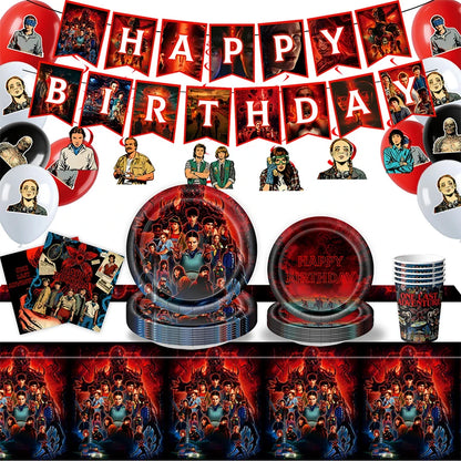 Birthday Party Decorations Kit, Custom Birthday Decor, Happy Birthday Banner, Plates, Napkins, Balloons for Party, Personaliz